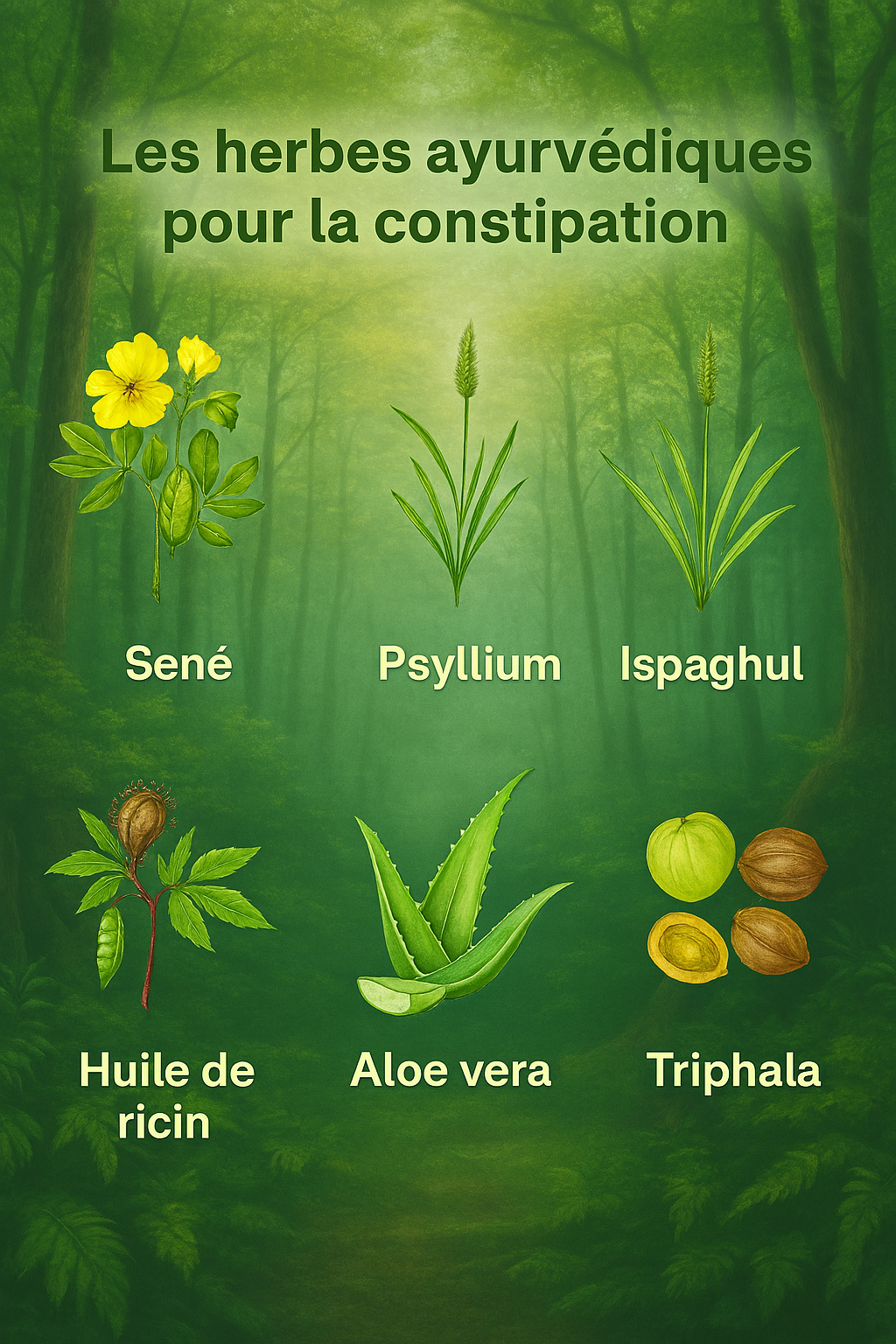 Plantes ayurvédiques contre la constipation